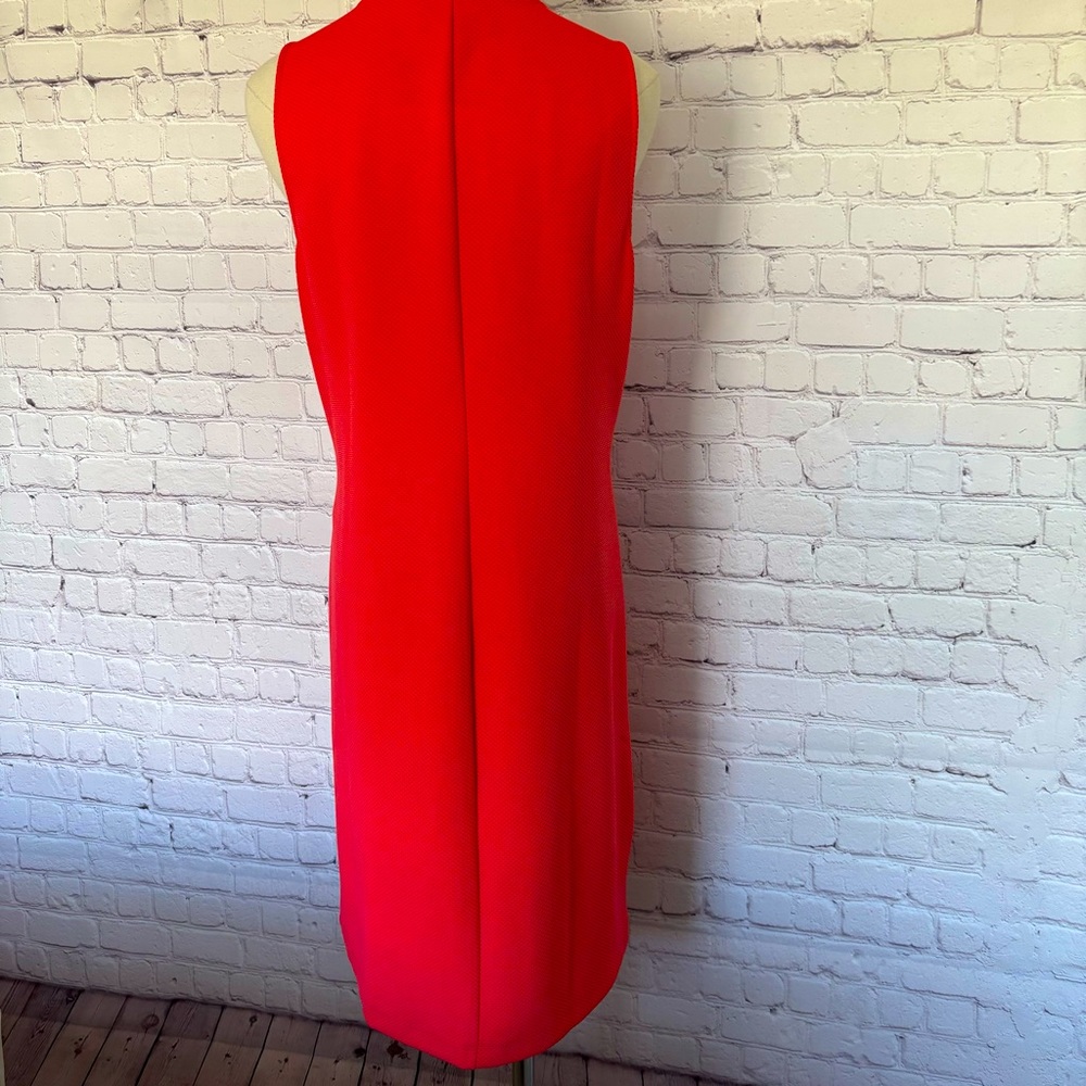 PAPPAGALLO Sleeveless Shift Dress with Gold Lace Trim--M - Picture 12 of 16
